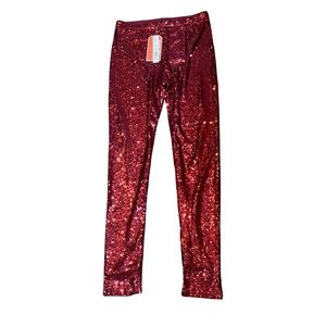 Gianni Bini *NWT* Sequin Legging - Medium - Red